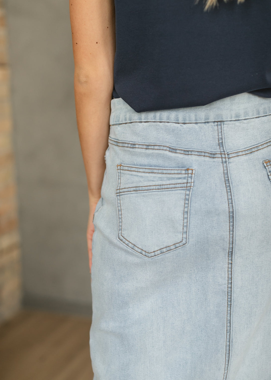 Donna Maxi Denim Skirt