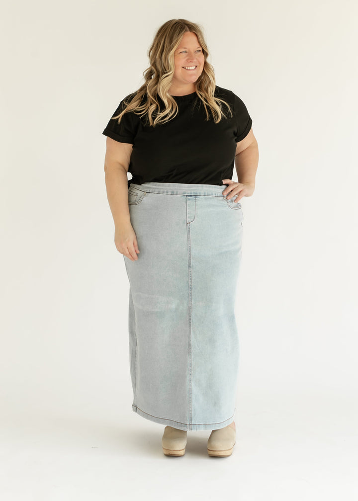 Donna Maxi Denim Skirt