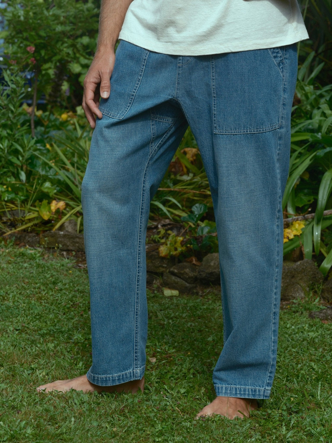 Mollusk Drawstring Salvador Pants Vintage Indigo Denim