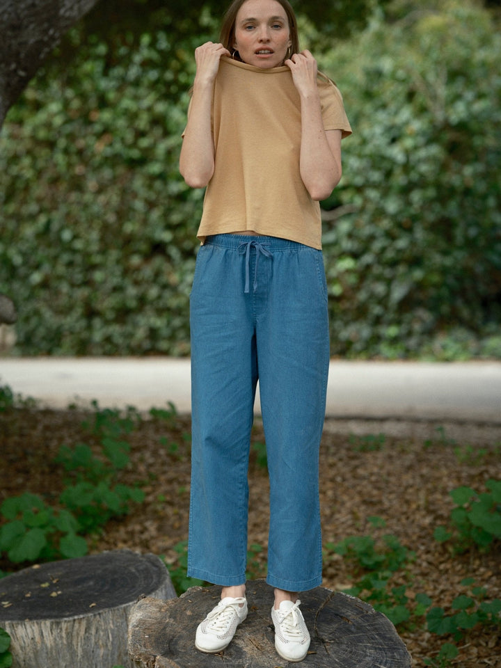 Mollusk Drawstring Weekend Pants Cadet Blue