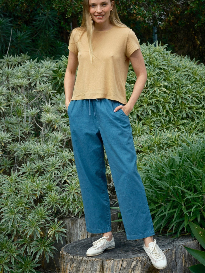 Mollusk Drawstring Weekend Pants Cadet Blue