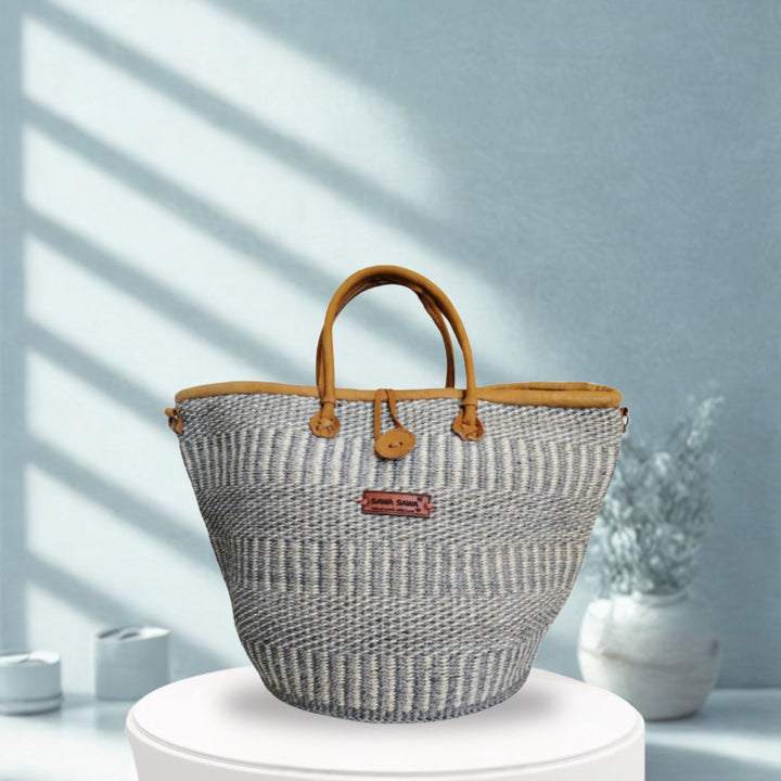 Ash Wisdom Handwoven Sisal Straw Basket Tote