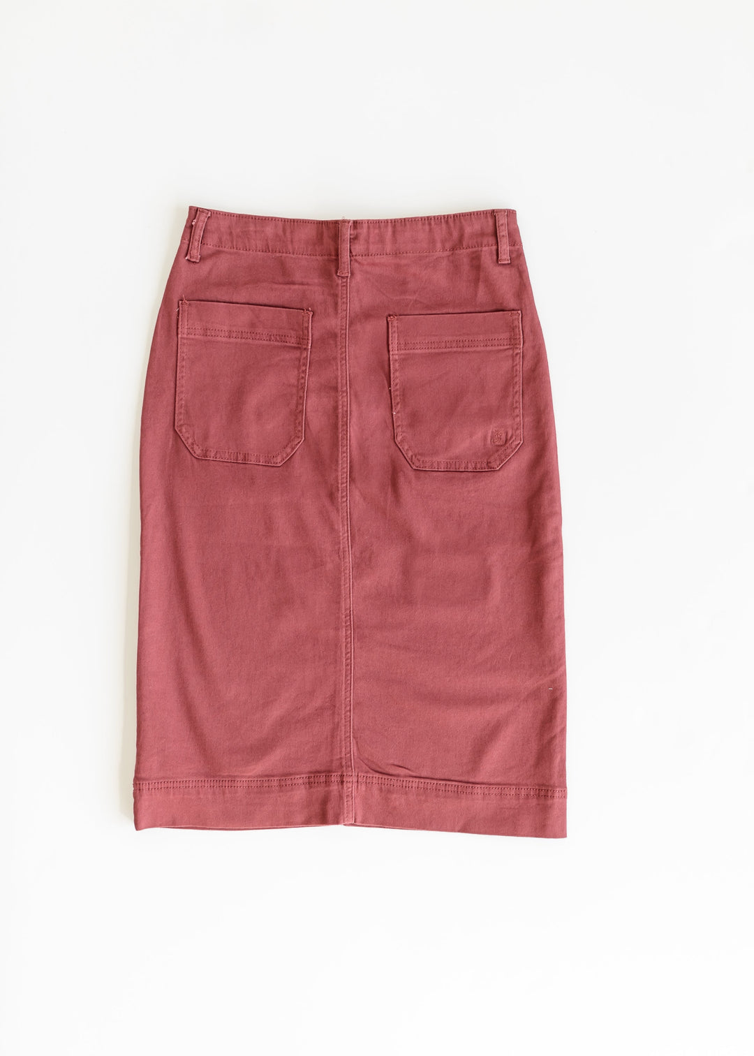 Erica Cotton Twill Midi Skirt