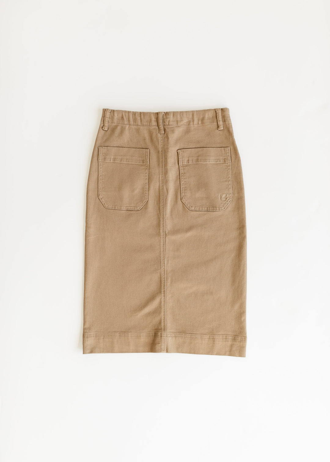 Erica Cotton Twill Midi Skirt