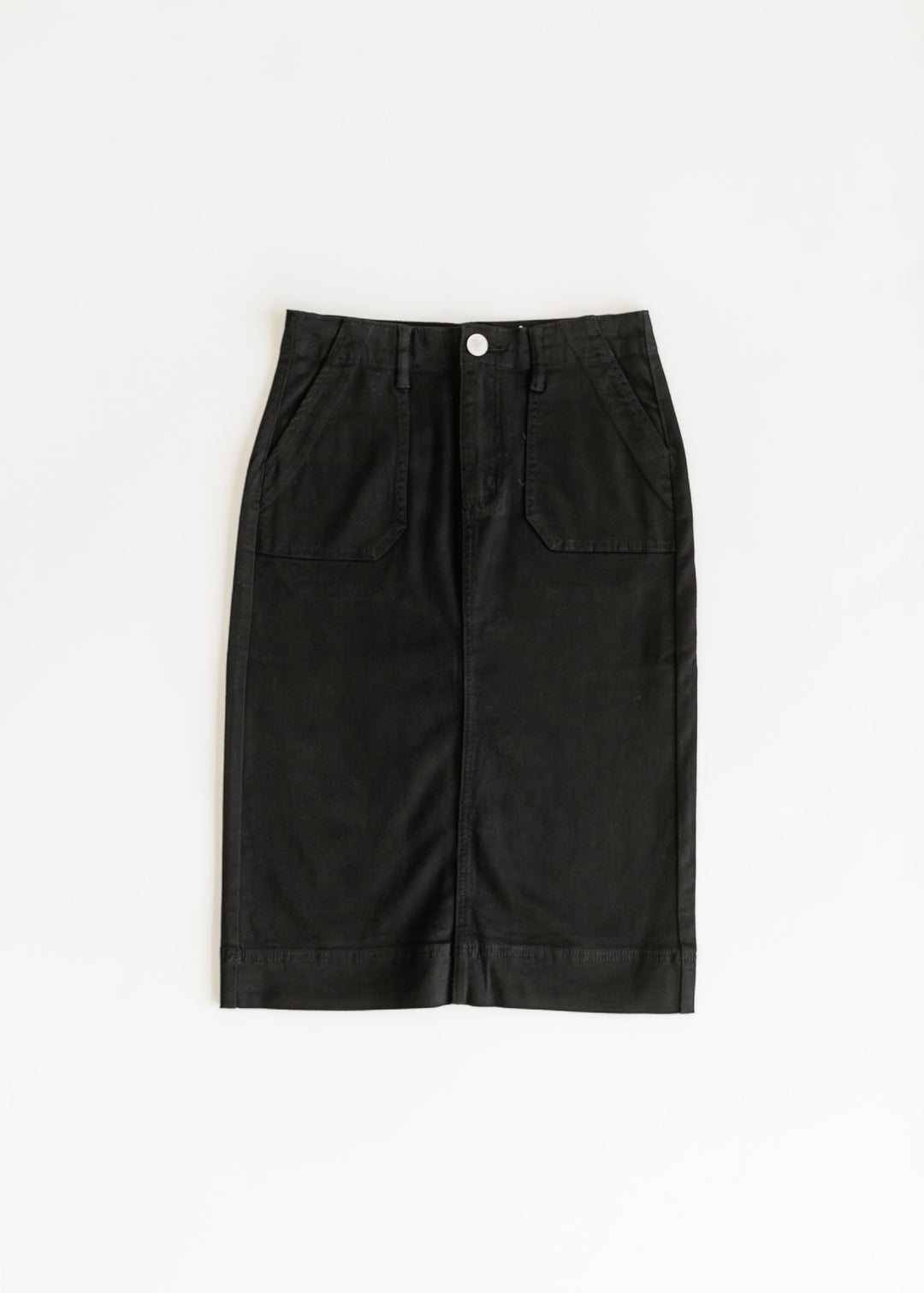 Erica Cotton Twill Midi Skirt