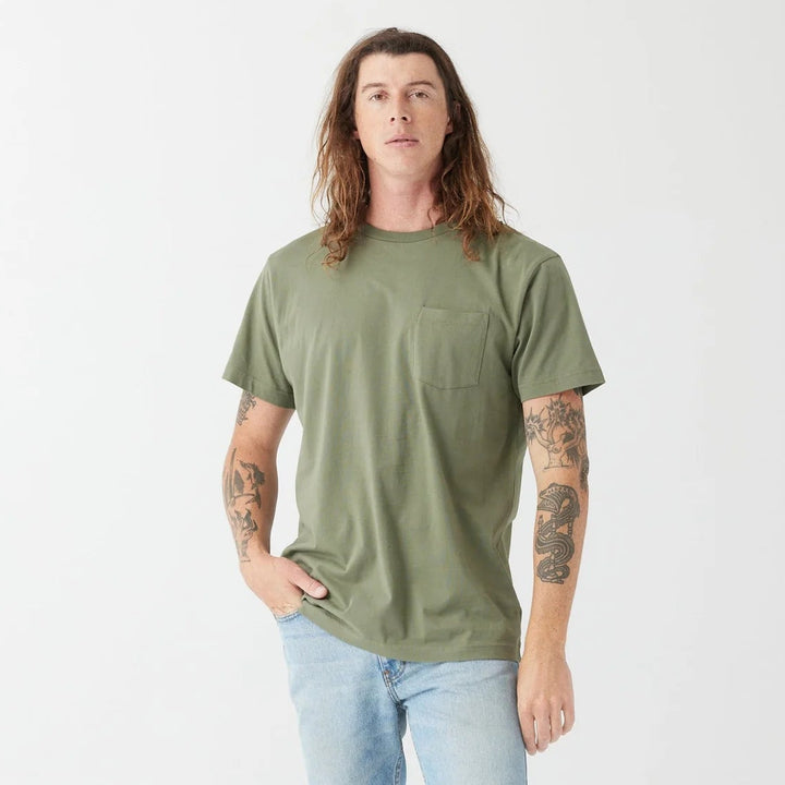 Unisex Pocket Crewneck Short Sleeve