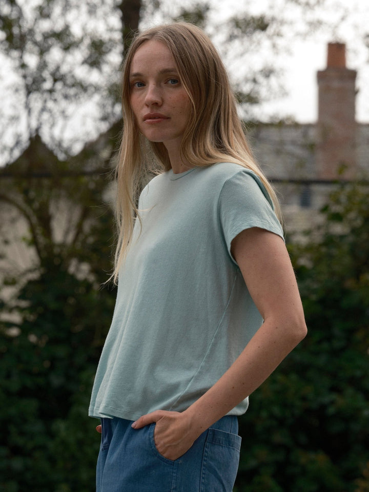 Mollusk Featherweight Hemp Tee Iced Mint