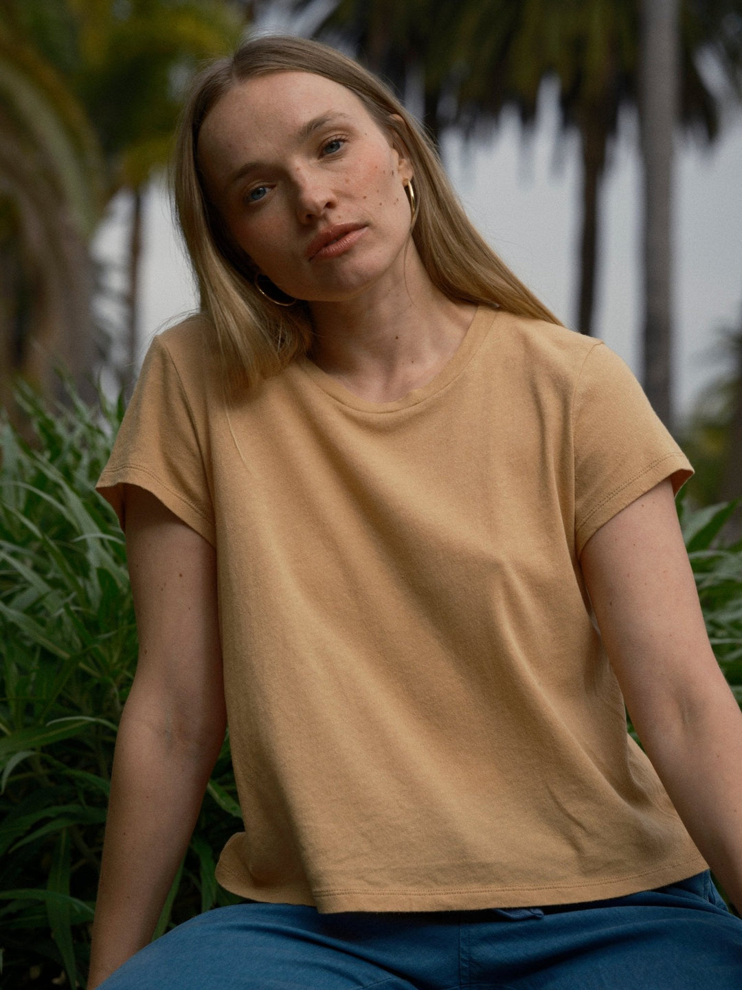 Mollusk Featherweight Hemp Tee Sand