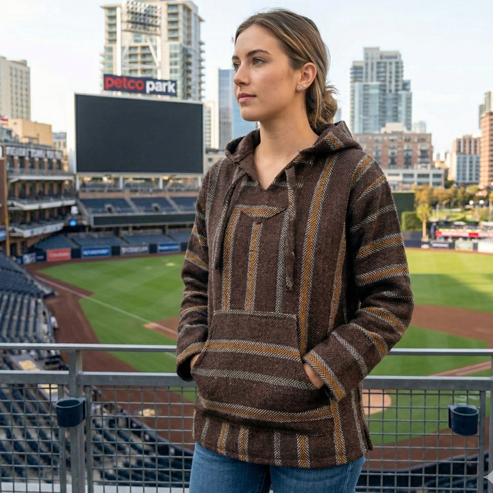 Authentic Baja Hoodie - Padres Brown