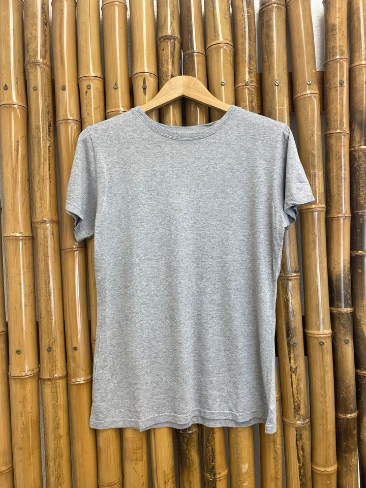 Spun Bamboo Women's Bamboo/Cotton Short Sleeve Crew Neck T-Shirt - Heather Grey