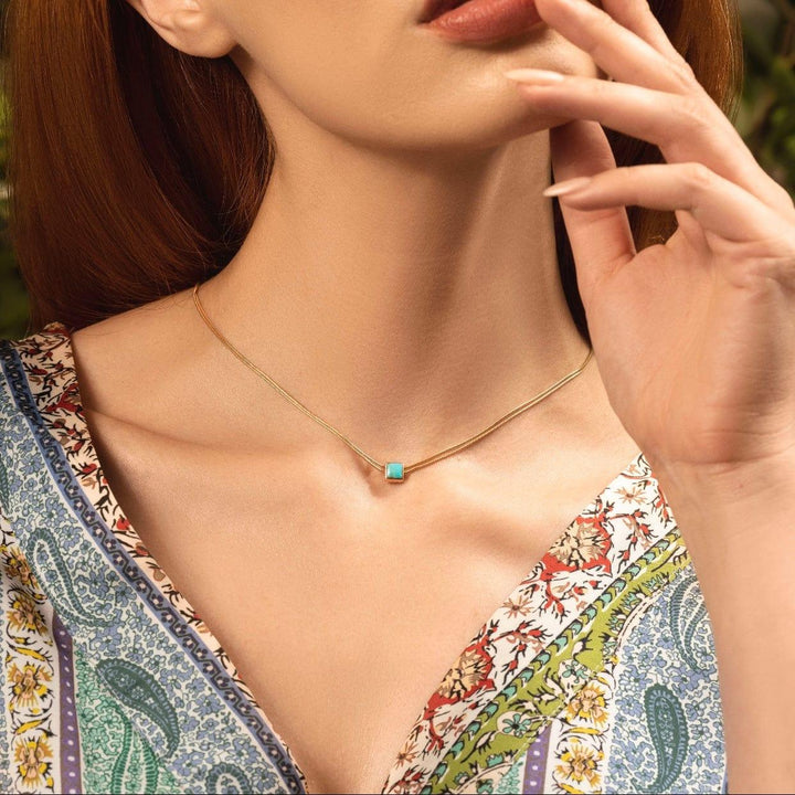 Soothe & Heal Turquoise Evil Eye December Birthstone Necklace