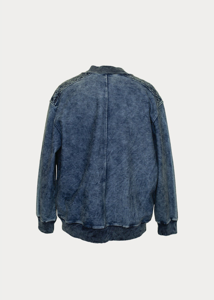 Indigo Bomber Jacket