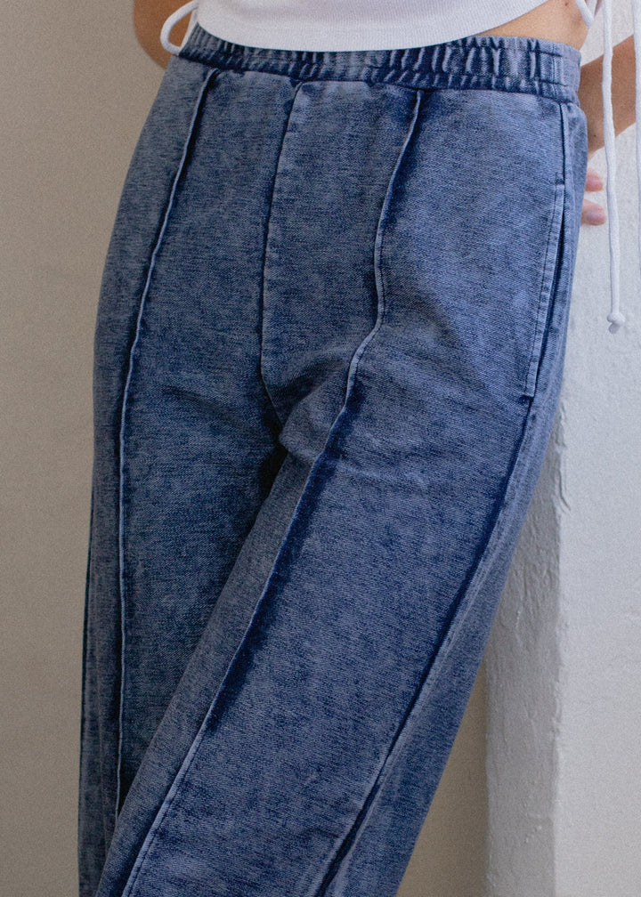 Indigo Pintuck Pant