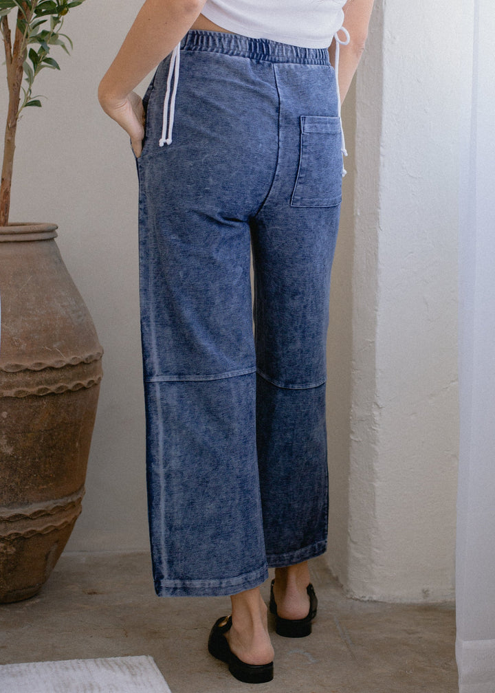 Indigo Pintuck Pant