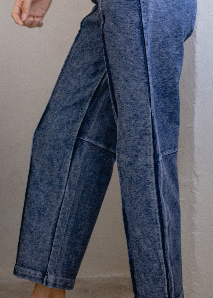 Indigo Pintuck Pant