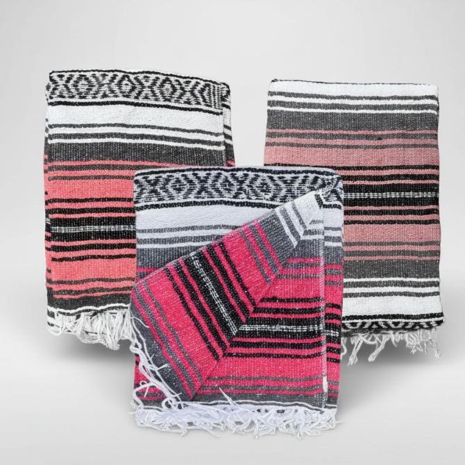 Pink Mexican Falsa Blankets | Bulk Savings