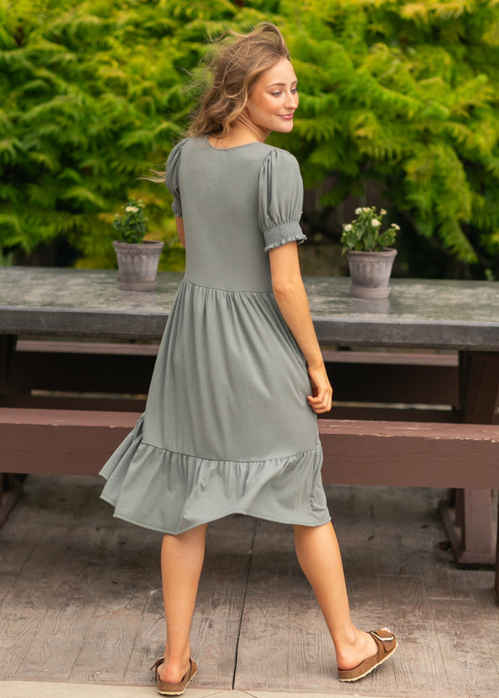 Jess Short Sleeve Midi Dress