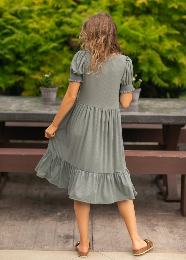 Jess Short Sleeve Midi Dress