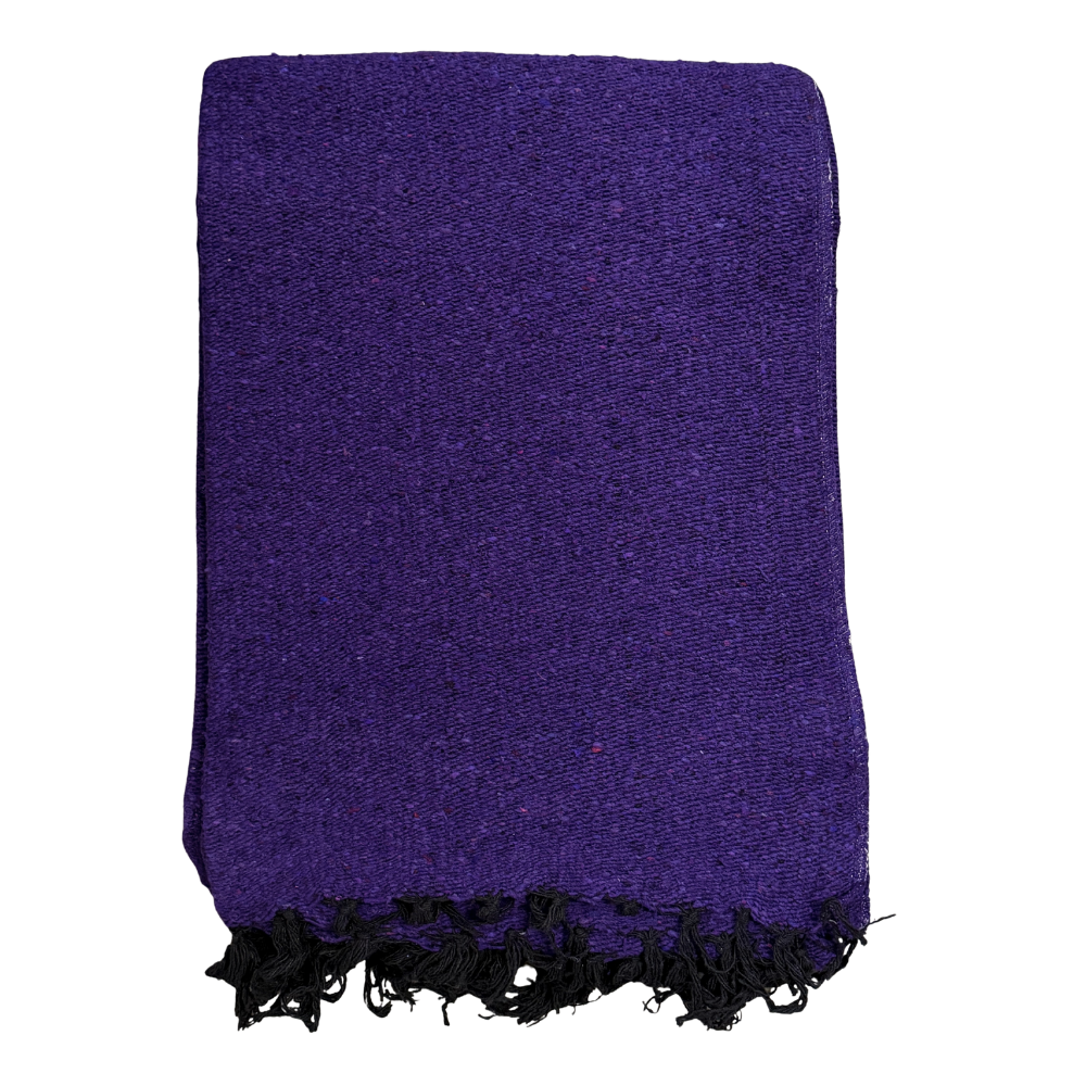 Solid Purple Mexican Blanket
