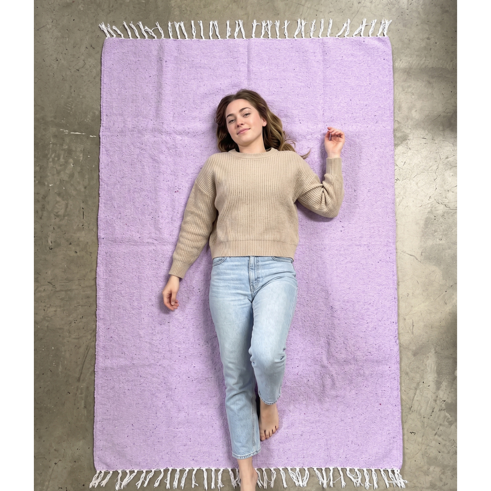 Solid Violet Mexican Blanket