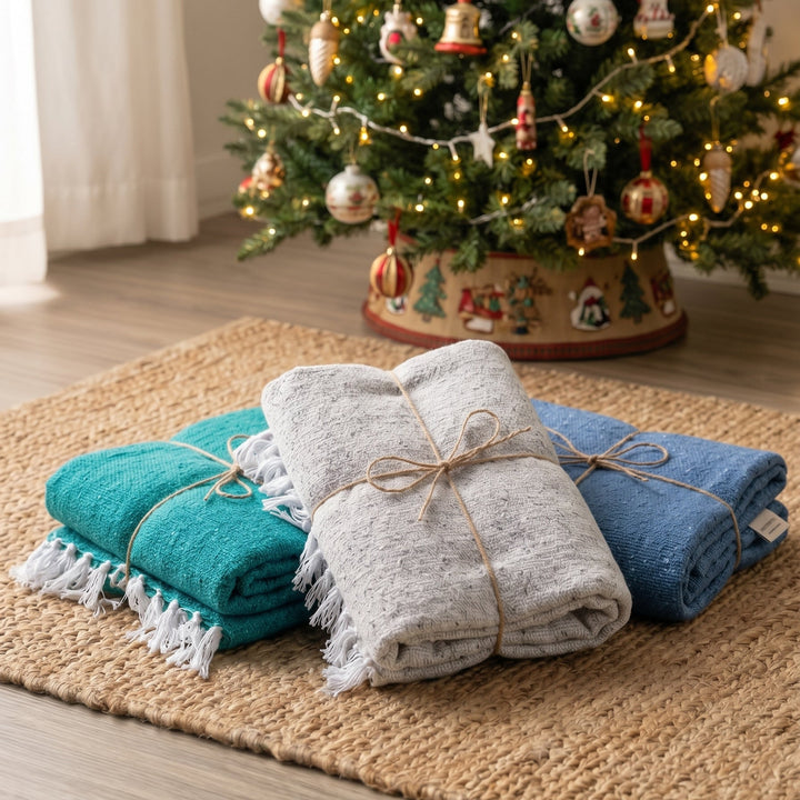 Holiday Gift Set | 3x Mexican Blankets Mixed Colors