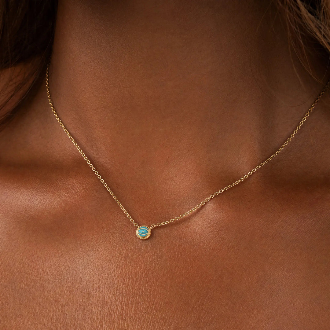 Horizon Spirit Turquoise December Birthstone Gold Necklace