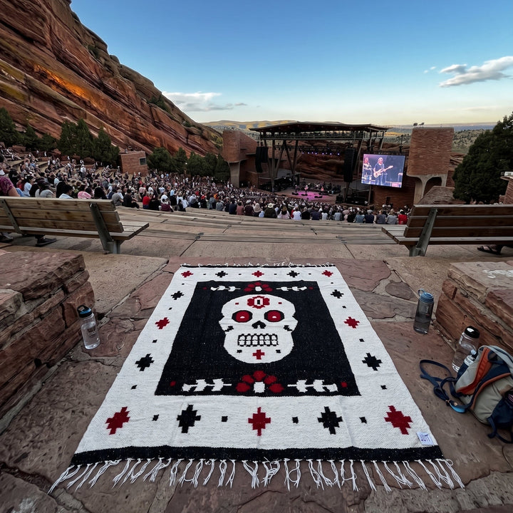 Day of The Dead Mexican Blanket | Dia de los Muertos