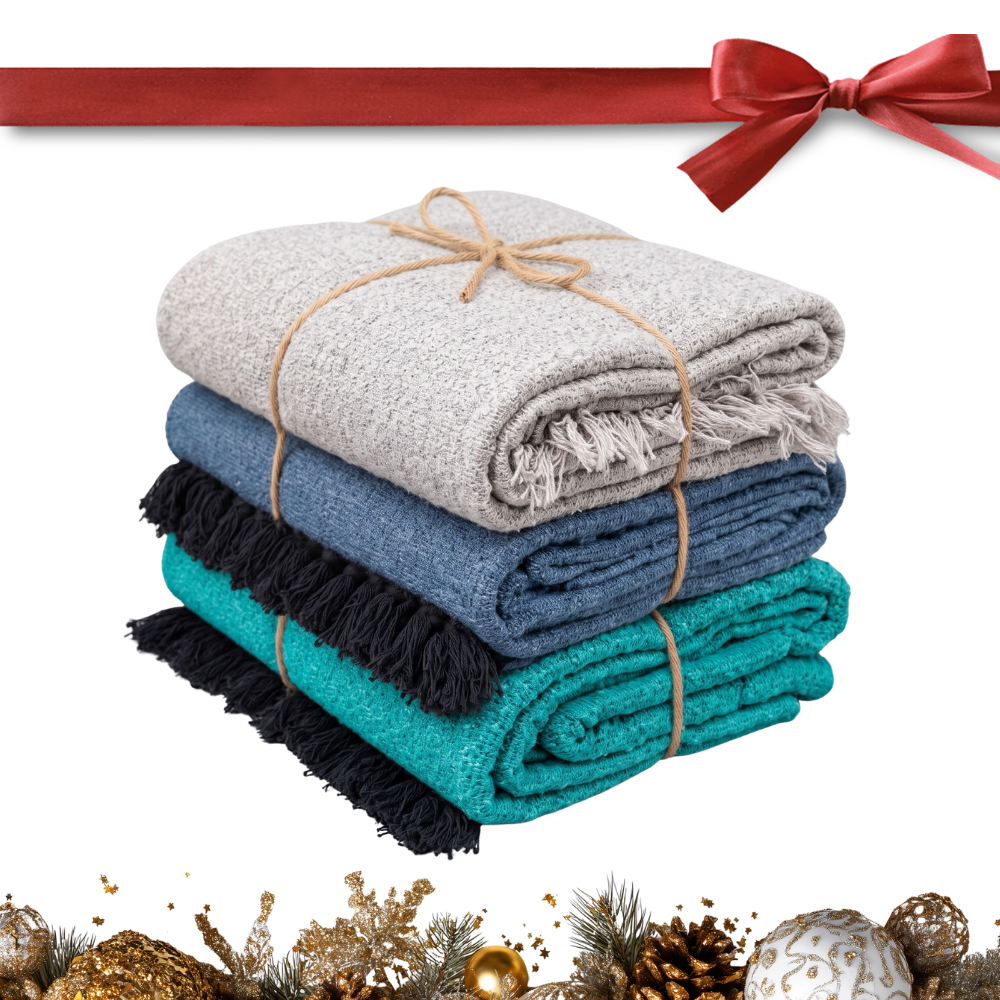 Holiday Gift Set | 3x Mexican Blankets Mixed Colors