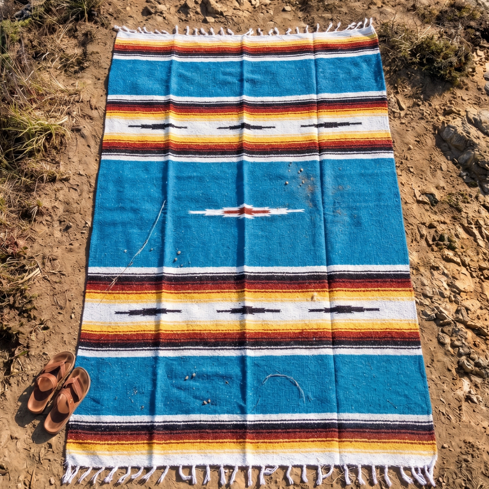 Sunset Sky Blue Blanket | Baja Diamond
