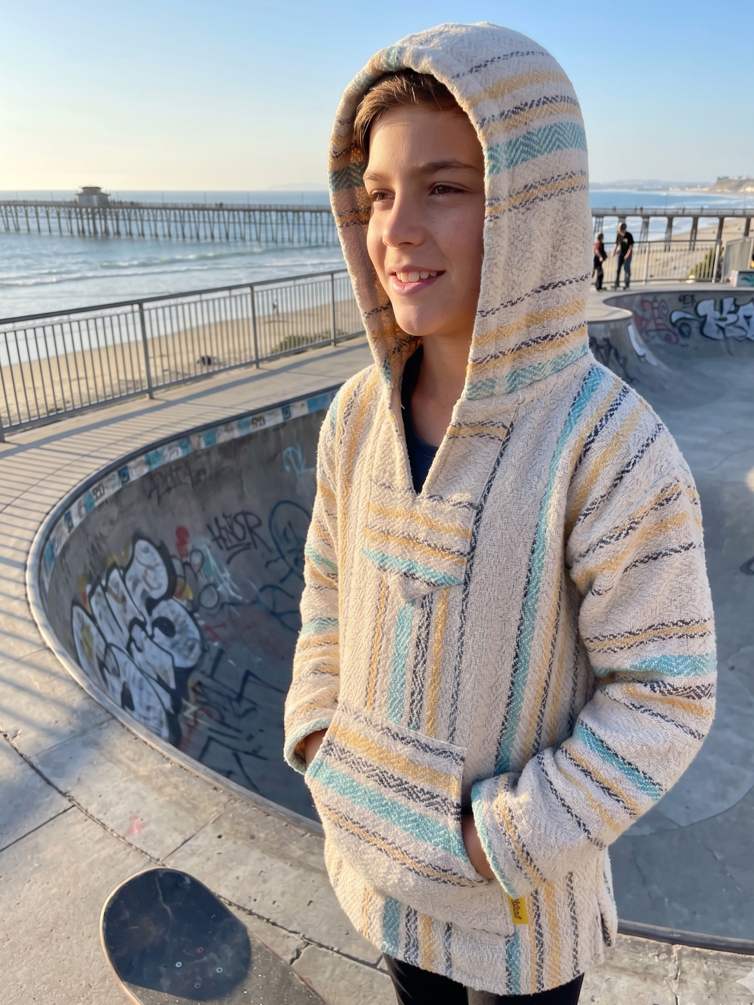 Authentic Baja Hoodie - Beige Grey