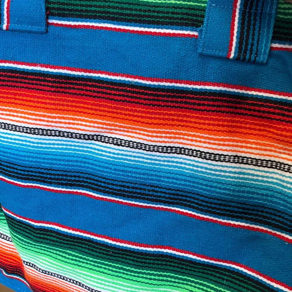 Fiesta Blue Baja Shoulder Tote Bag