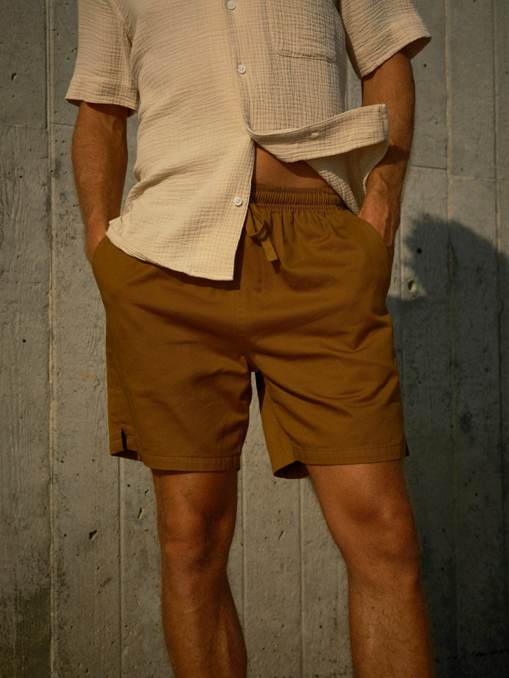 Mollusk Lined Summer Shorts Almond