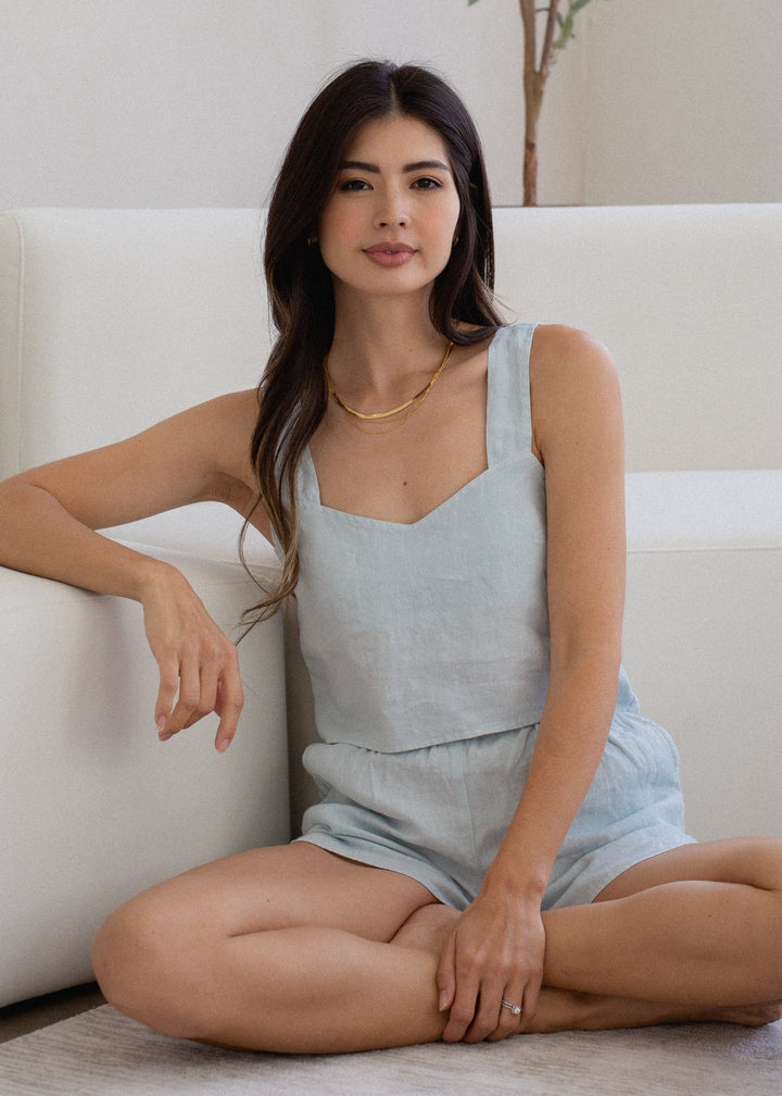 Linen Strap Tank