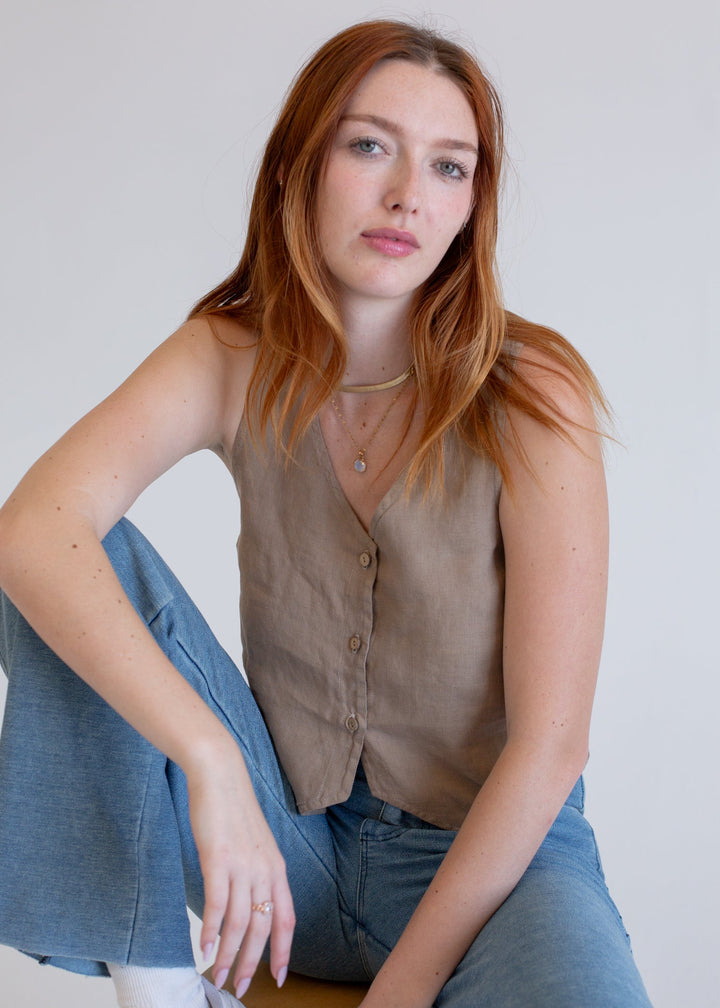 Linen Vest
