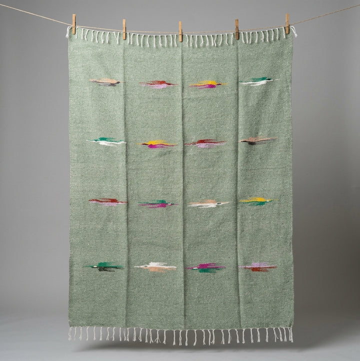 Sage Baja Thunderbird Blanket
