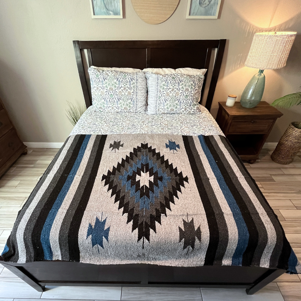 Midnight Mexican Diamond Yoga Blanket