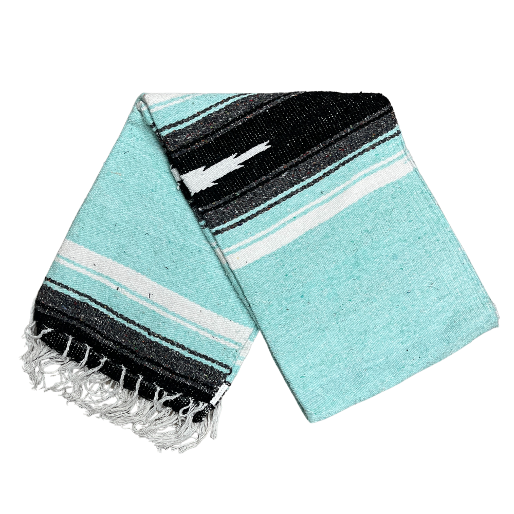 Mint Diamond Yoga Blanket