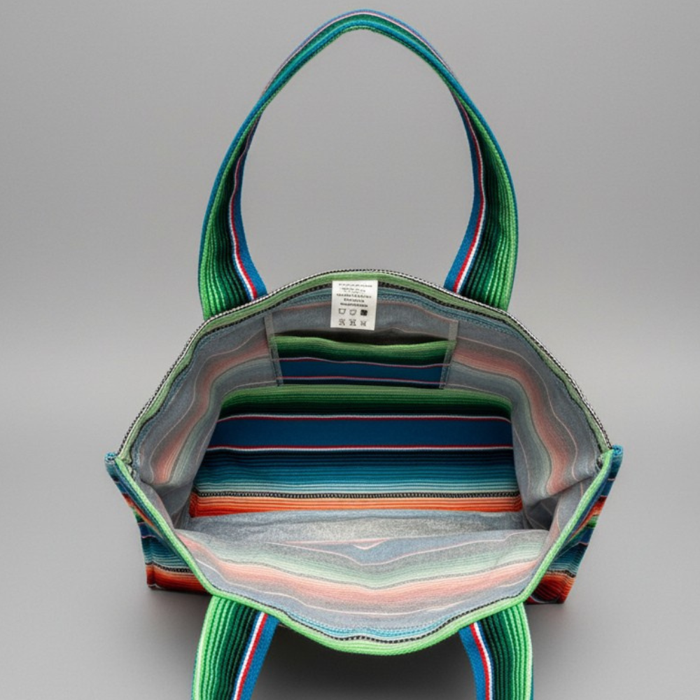 Fiesta Blue Baja Shoulder Tote Bag