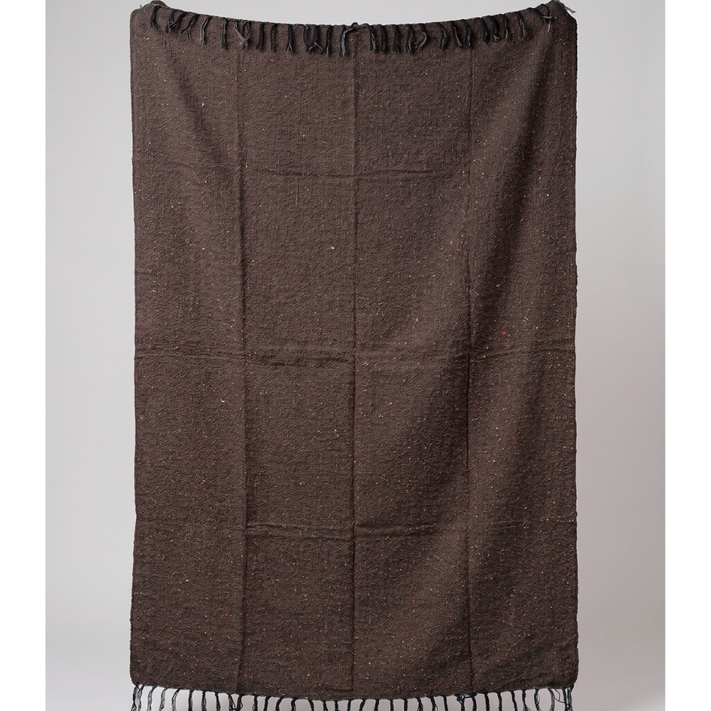 Solid Brown Mexican Blanket