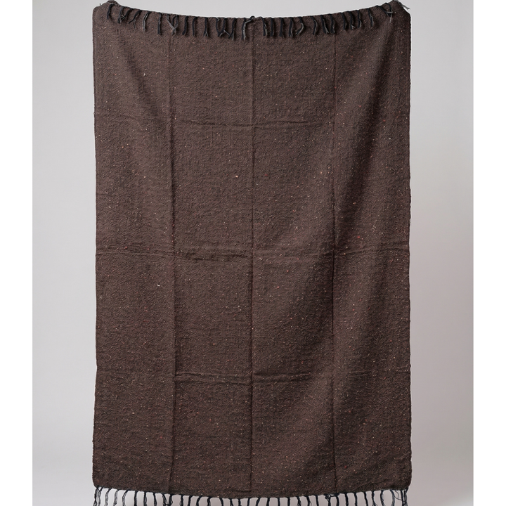 Solid Brown Mexican Blanket