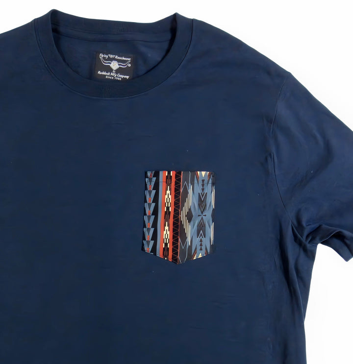 Southwest Print - Pocket T-shirt - Made in USA