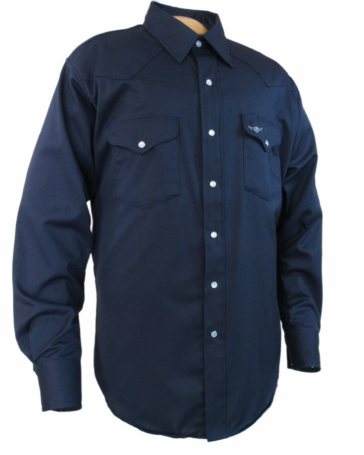 Prairie Twill Work Shirt - Navy Twill - Long Sleeve