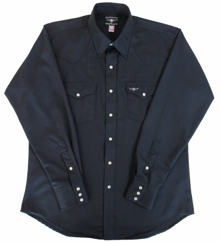 Prairie Twill Work Shirt - Navy Twill - Long Sleeve