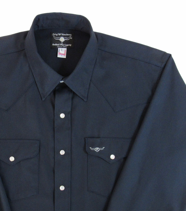 Prairie Twill Work Shirt - Navy Twill - Long Sleeve