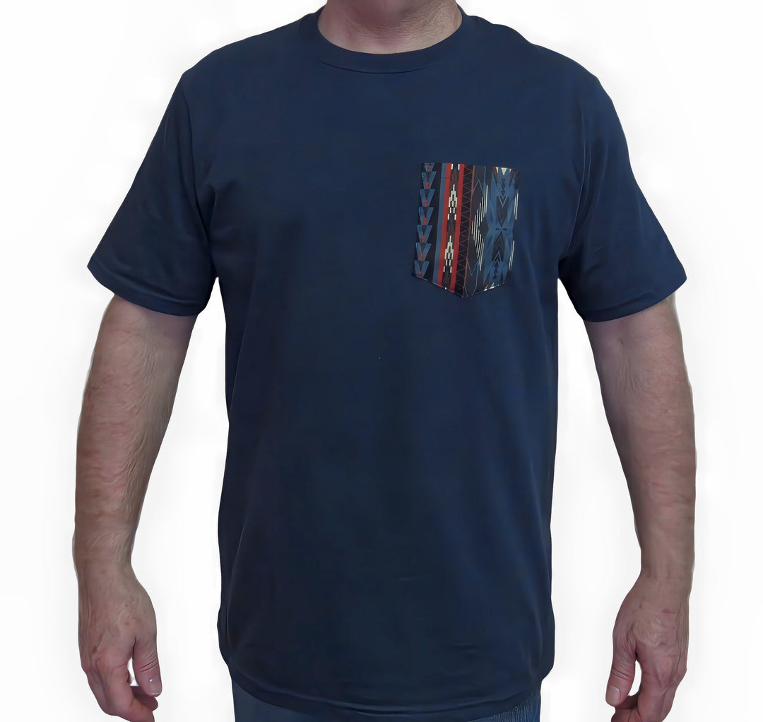 Southwest Print - Pocket T-shirt - Made in USA