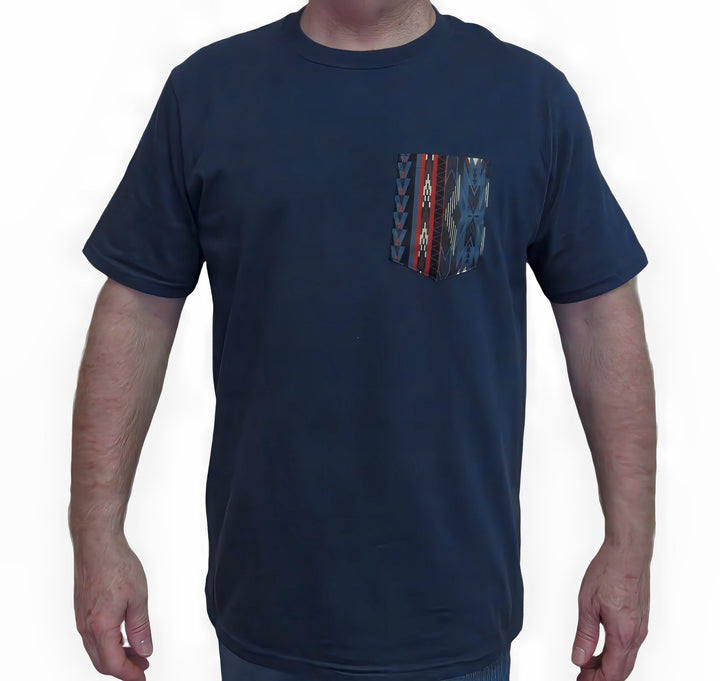 Southwest Print - Pocket T-shirt - Made in USA