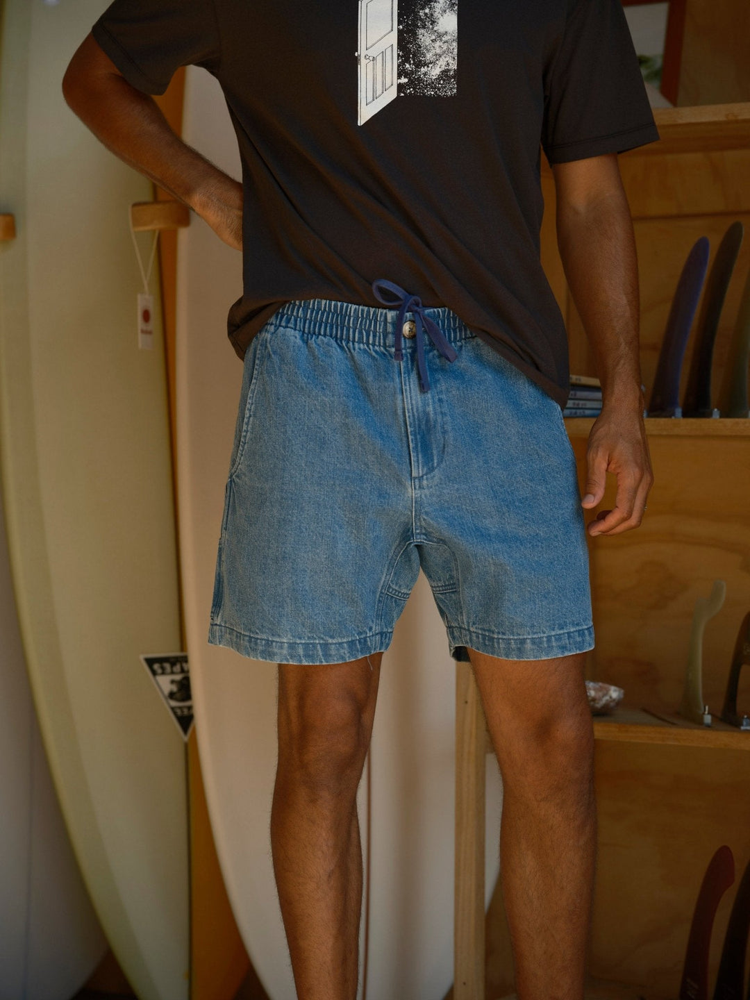 Mollusk Pinnacle Shorts Indigo Denim