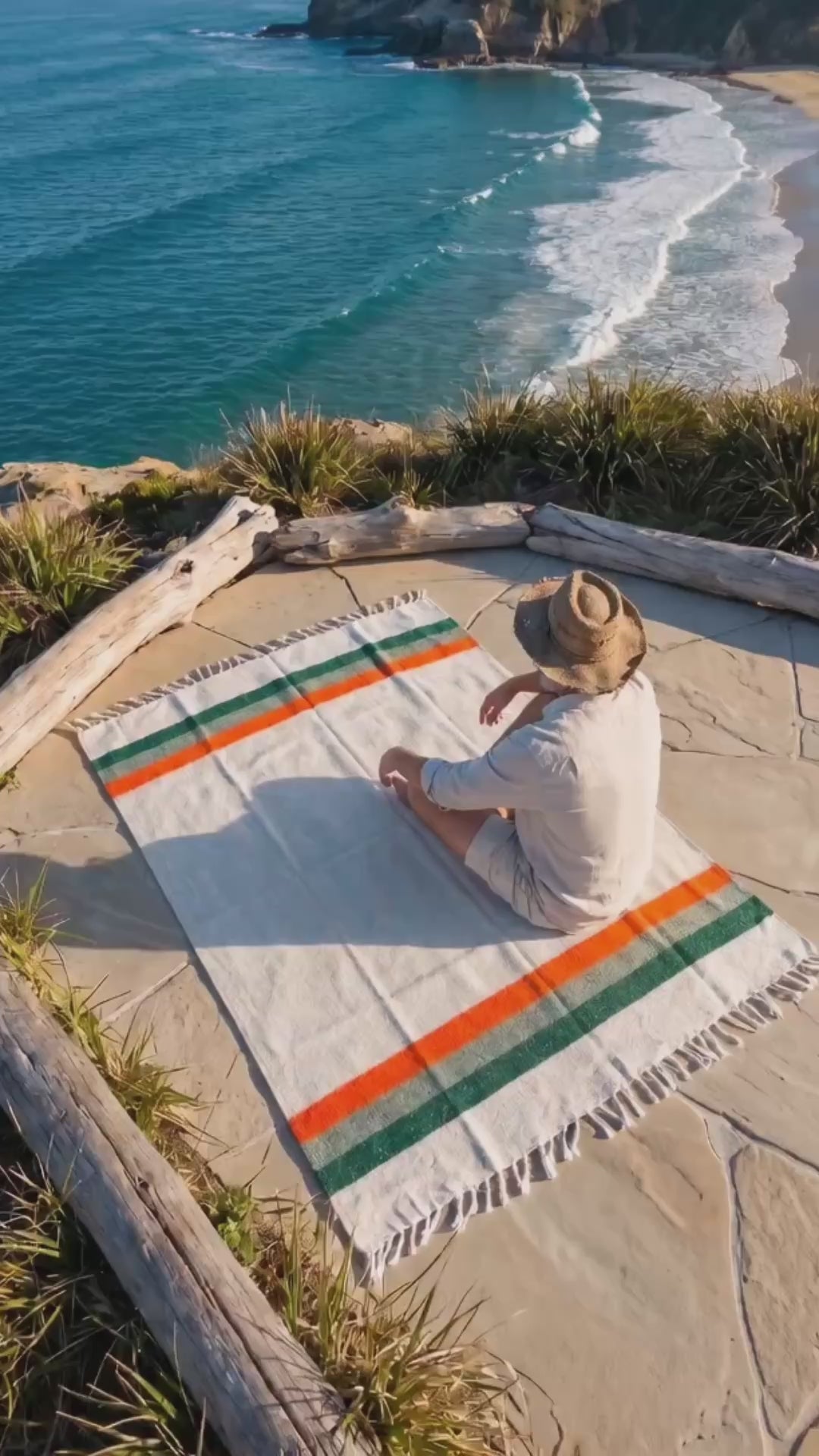 Sea Breeze Mexican Blanket
