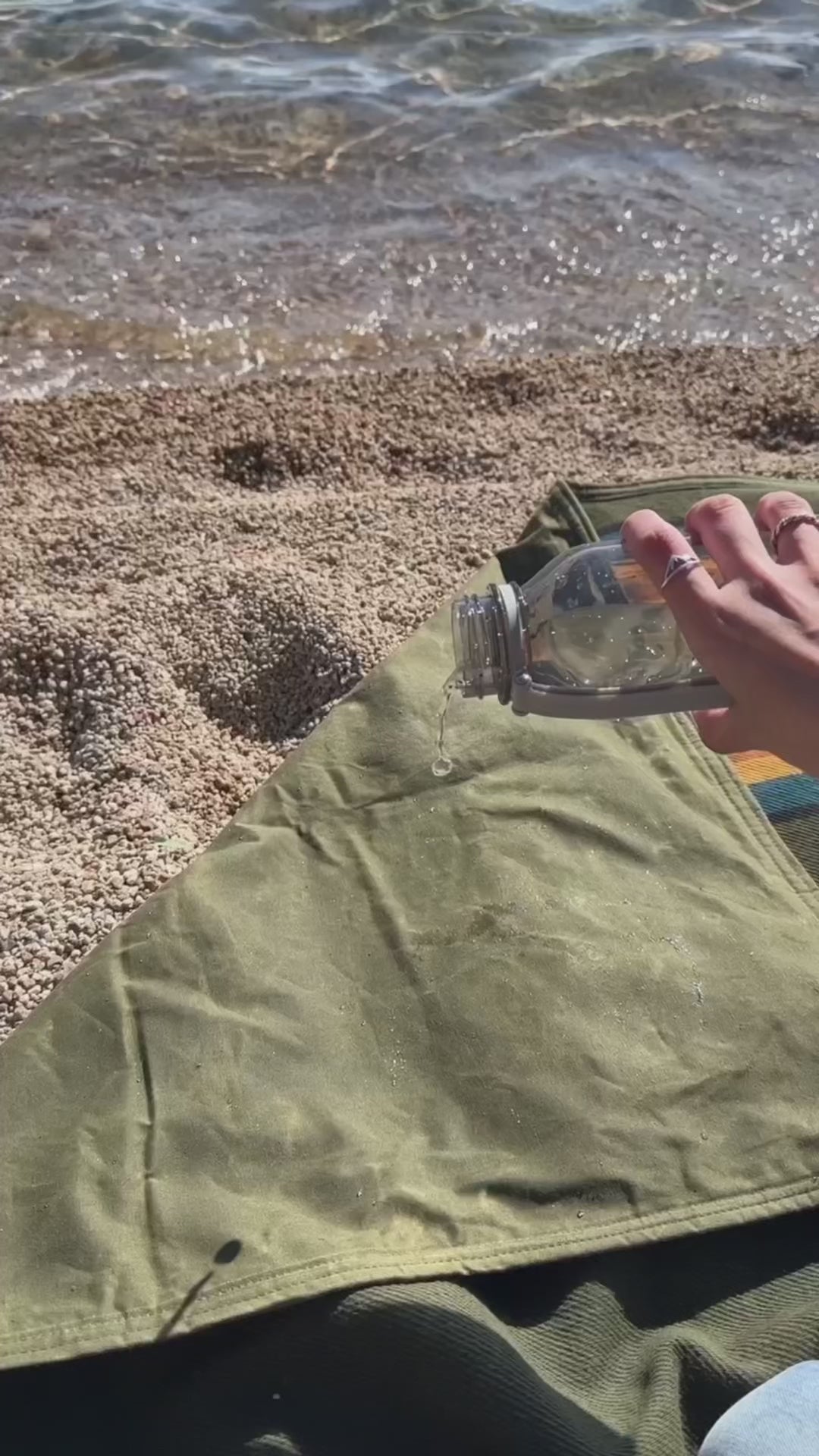 Canvas Camping Blanket - Waxed Canvas Outdoor Blanket / Bushcraft Blanket