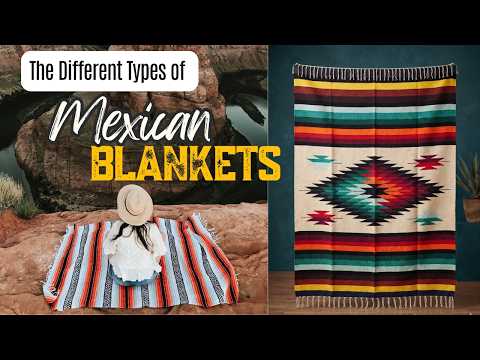 Grey & Coral Mint Mexican Falsa Blanket